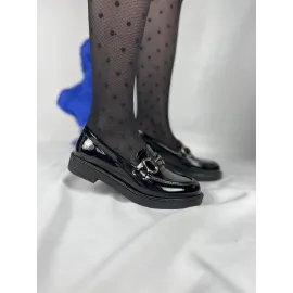 Kb-801 Kuback Kömür Rugan Günlük Kadın Babet (Numara: 36)