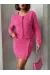 Ceketli Etek Takım Chl Kumaş Fuşya H24443 (Beden: S)