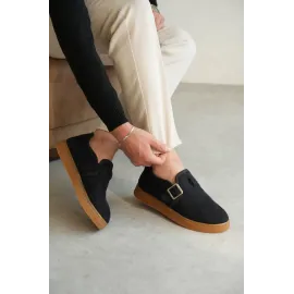 Kb-Kx1 Kuback Lacivert Kahve Taban Kürklü Günlük Erkek Ayakkabı (Numara: 44)