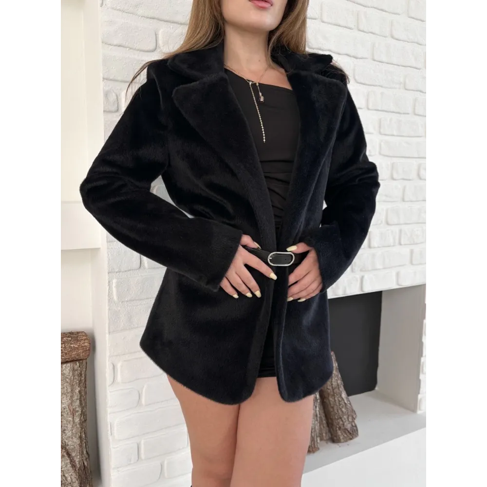 Fok Ceket Premıum Kalite Siyah St255860 (Beden: Xl)