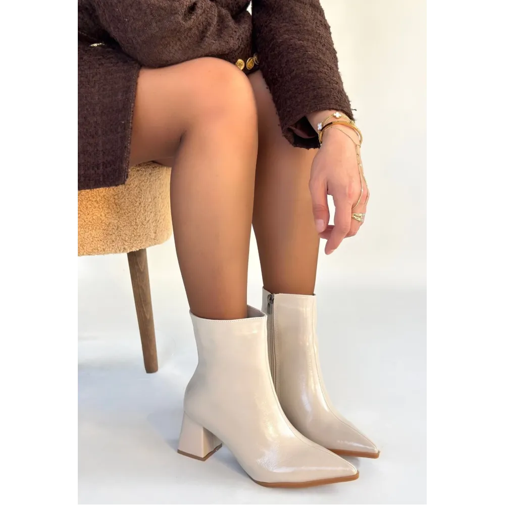 Mosy Bej Rugan Topuklu Bot (Numara: 37)