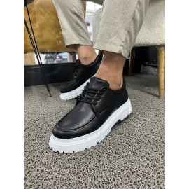 Kb-X6 Kuback Siyah Cilt Günlük Erkek Ayakkabı (Numara: 43)