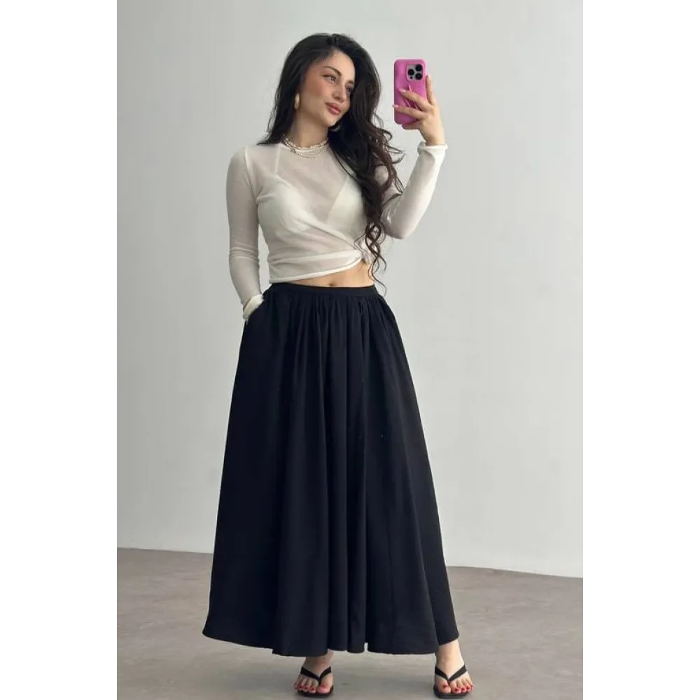 Cepli Keten Etek Siyah Kz24 (Beden: S)