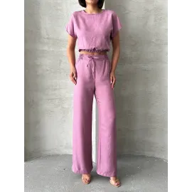 Bluz Pantolon Takım S255057 Gül (Beden: M)