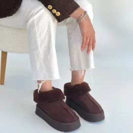 Edali Kahverengi Süet Bot (Numara: 39)