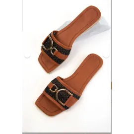 Pıer Siyah Cilt Terlik (Numara: 39)