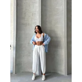 Şalvar Pantolon Beyaz (Beden: S)