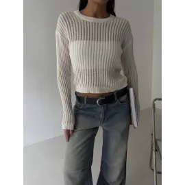 Triko Transparent Bluz Beyaz (Beden: Standart)