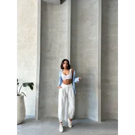 Şalvar Pantolon Beyaz (Beden: S)