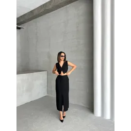 Çilek Takım Etek Yelek Siyah (Beden: S)