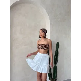 Çingene Keten Etek Beyaz S24808 (Beden: S)