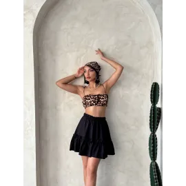 Çingene Keten Etek Siyah S24808 (Beden: S)