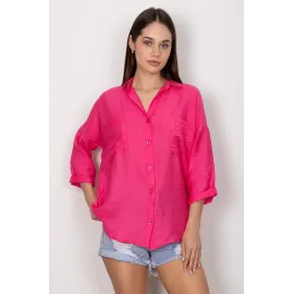 Cepli Salaş Gömlek T1010 Fuşya (Beden: M)
