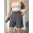 Double Çift Düğmeli Şort Gri (Beden: S)