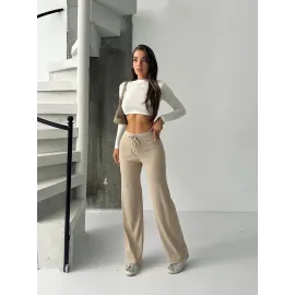 Fit Comfort Bej Salaş Pantolon A6011 (Beden: Standart)