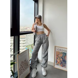 Paraşüt Pantolon Gri (Beden: M)