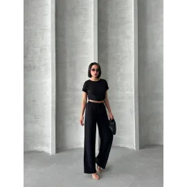 Bluz Pantolon Takım S255057 Siyah (Beden: S)