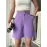 Düğmeli Şort Mdl24326 Lila (Beden: S)