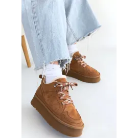 Muden Taba Süet Bağcıklı Bot (Numara: 40)