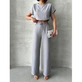 Bluz Pantolon Takım S255057 Gri (Beden: Xl)