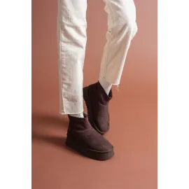 Cuen Kahverengi Süet Bot (Numara: 38)