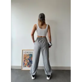 Paraşüt Pantolon Gri (Beden: L)