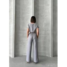 Bluz Pantolon Takım S255057 Gri (Beden: Xl)