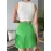 Altı Pliseli Mini Etek Yeşil S24705 (Beden: L)