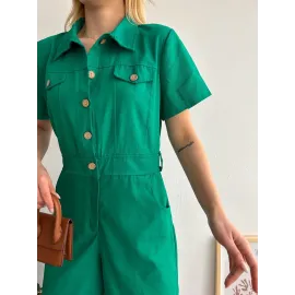 Gabardin Tulum S24761 Yeşil (Beden: S)