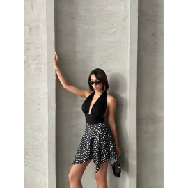 Puantiyeli Etek S25900 Siyah (Beden: L)