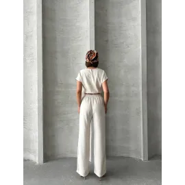 Bluz Pantolon Takım S255057 Bej (Beden: Xl)