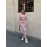 Çizgili Etekli Takım Pembe S3609 (Beden: L)