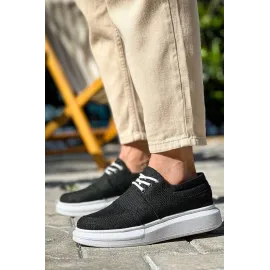 Kb-042  Kuback Bağcıklı Siyah Günlük Erkek Ayakkabı (Numara: 43)