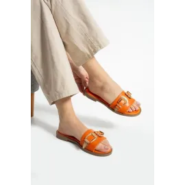 Sene Turuncu Cilt Terlik (Numara: 37)