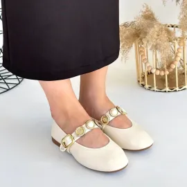 Atnis Bej Cilt Babet Ayakkabı (Numara: 37)