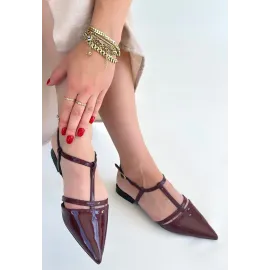 Canca Bordo Rugan Babet Ayakkabı (Numara: 39)