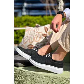 Kb-042  Kuback Bağcıklı Siyah Günlük Erkek Ayakkabı (Numara: 44)