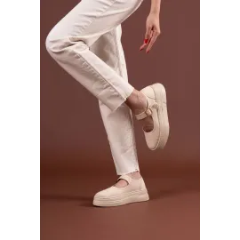 Lunni Bej Keten Spor Ayakkabı (Numara: 37)