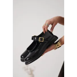 Yokox Siyah Rugan Oxford Ayakkabı (Numara: 36)