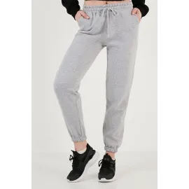 3 İplik Şardonlu Paça Lastikli Eşofman Gri İs001 (Beden: Xl)