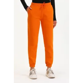 3 İplik Şardonlu Paça Lastikli Eşofman Turuncu İs001 (Beden: Xl)