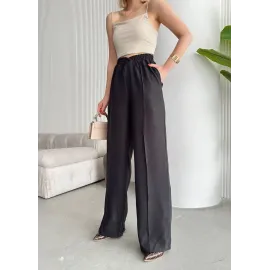 Beli Çapraz Pantolon Siyah (Beden: M)