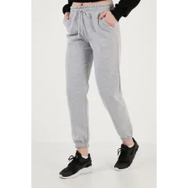 3 İplik Şardonlu Paça Lastikli Eşofman Gri İs001 (Beden: Xl)