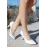 Ulba Beyaz Cilt Stiletto Ayakkabı (Numara: 37)