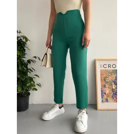 Atlas Fletolu Pantolon Petrol Yeşili (Beden: L)