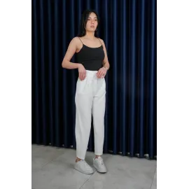Havuç Pantolon 3326 Beyaz (Beden: S)