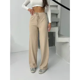 Fitilli Şardonlu Pantolon Bej A4058 (Beden: L)
