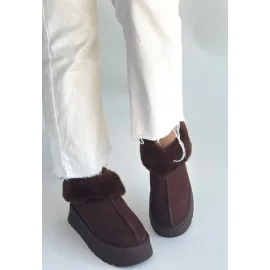 Edali Kahverengi Süet Bot (Numara: 39)