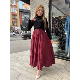 Kraş Etek Bordo (Beden: Standart)