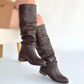 Winda Kahverengi Cilt Körüklü Çizme (Numara: 39)